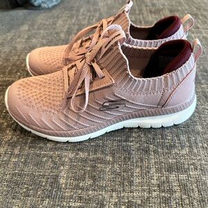 Skechers Women's Mauve Knit Sneakers